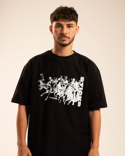 Black Sticks Oversized Tee